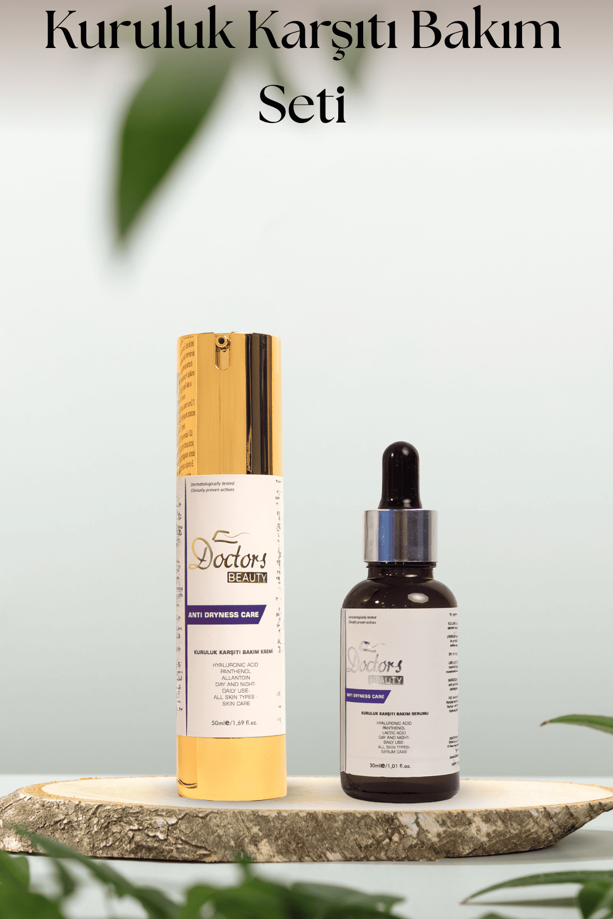 Kuruluk Karşıtı Bakım Seti (Krem ve Serum)