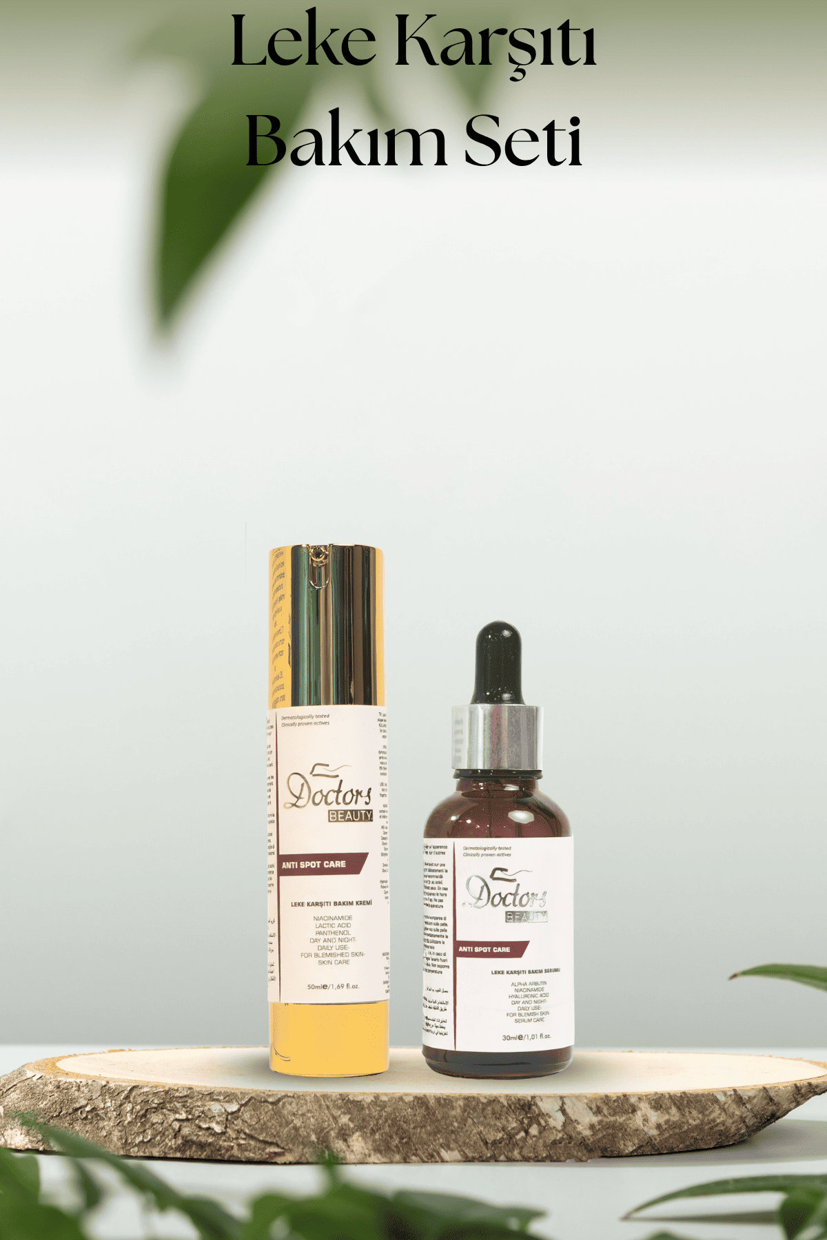 Leke Karşıtı Bakım Seti (Krem ve Serum)